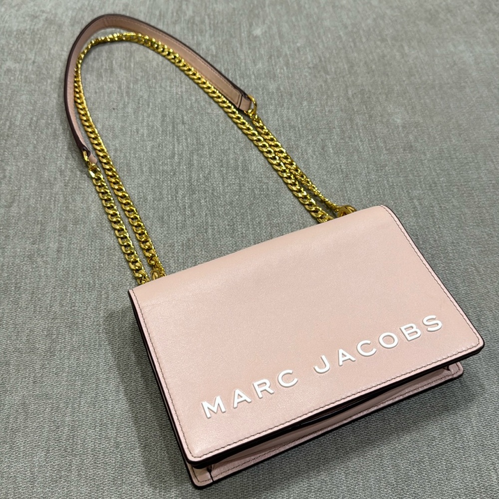 NEW Marc Jacobs Pink Mini Double Take Leather Crossbody Bag - Picture 4 of 14
